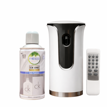 Premium Remote Control Automatic Air Freshener Dispenser with Free Air Freshener & Batteries