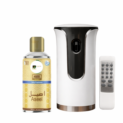 Premium Remote Control Automatic Air Freshener Dispenser with Free Air Freshener & Batteries