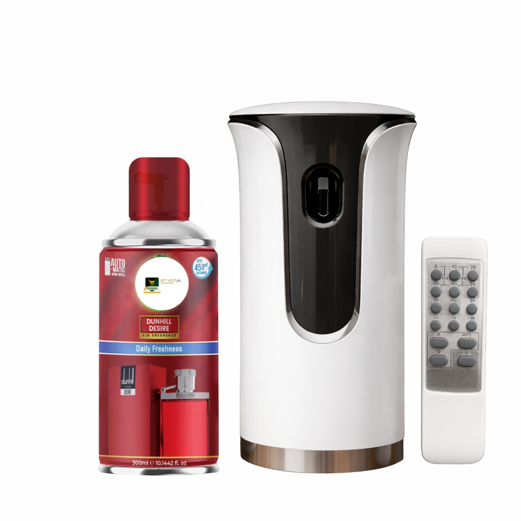 Premium Remote Control Automatic Air Freshener Dispenser with Free Air Freshener & Batteries