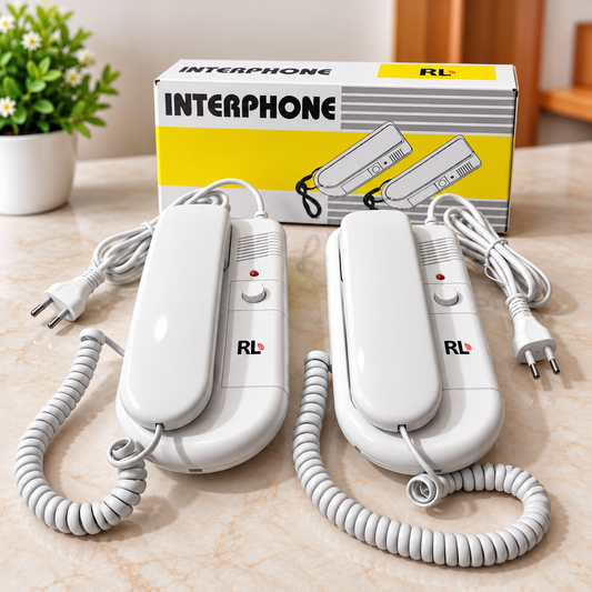 RL Intercom RL-204 | Wired Home Interphone | 2-Way Phone Intercom
