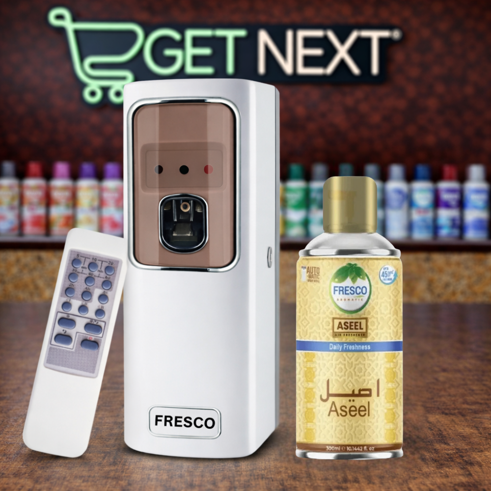 Fresco Remote Control  Air Freshener Dispenser with Free Fresco and Cells