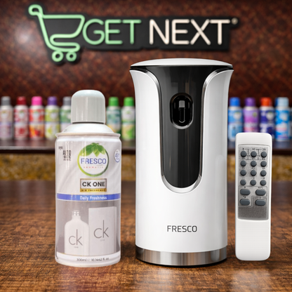 Fresco Premium Remote Control Automatic Air Freshener Dispenser with Free Air Freshener & Batteries