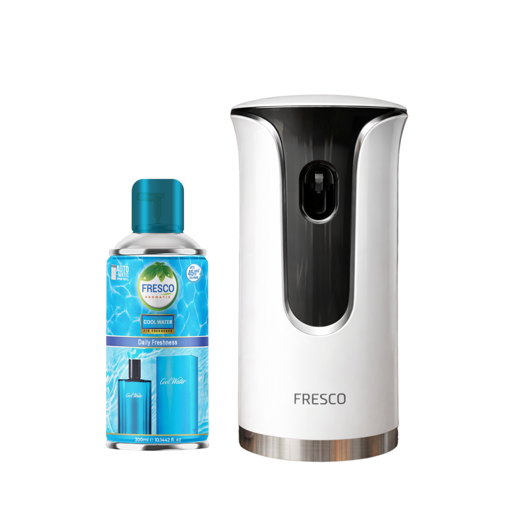 Fresco Premium LED Automatic Air Freshener Dispenser with Free Air Freshener & Batteries
