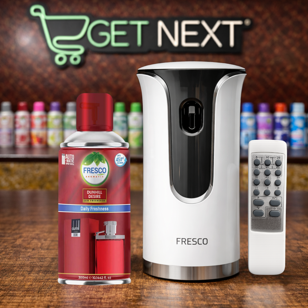 Fresco Premium Remote Control Automatic Air Freshener Dispenser with Free Air Freshener & Batteries