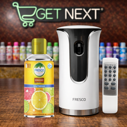 Fresco Premium Remote Control Automatic Air Freshener Dispenser with Free Air Freshener & Batteries