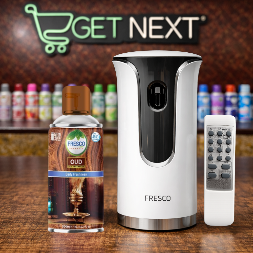 Fresco Premium Remote Control Automatic Air Freshener Dispenser with Free Air Freshener & Batteries