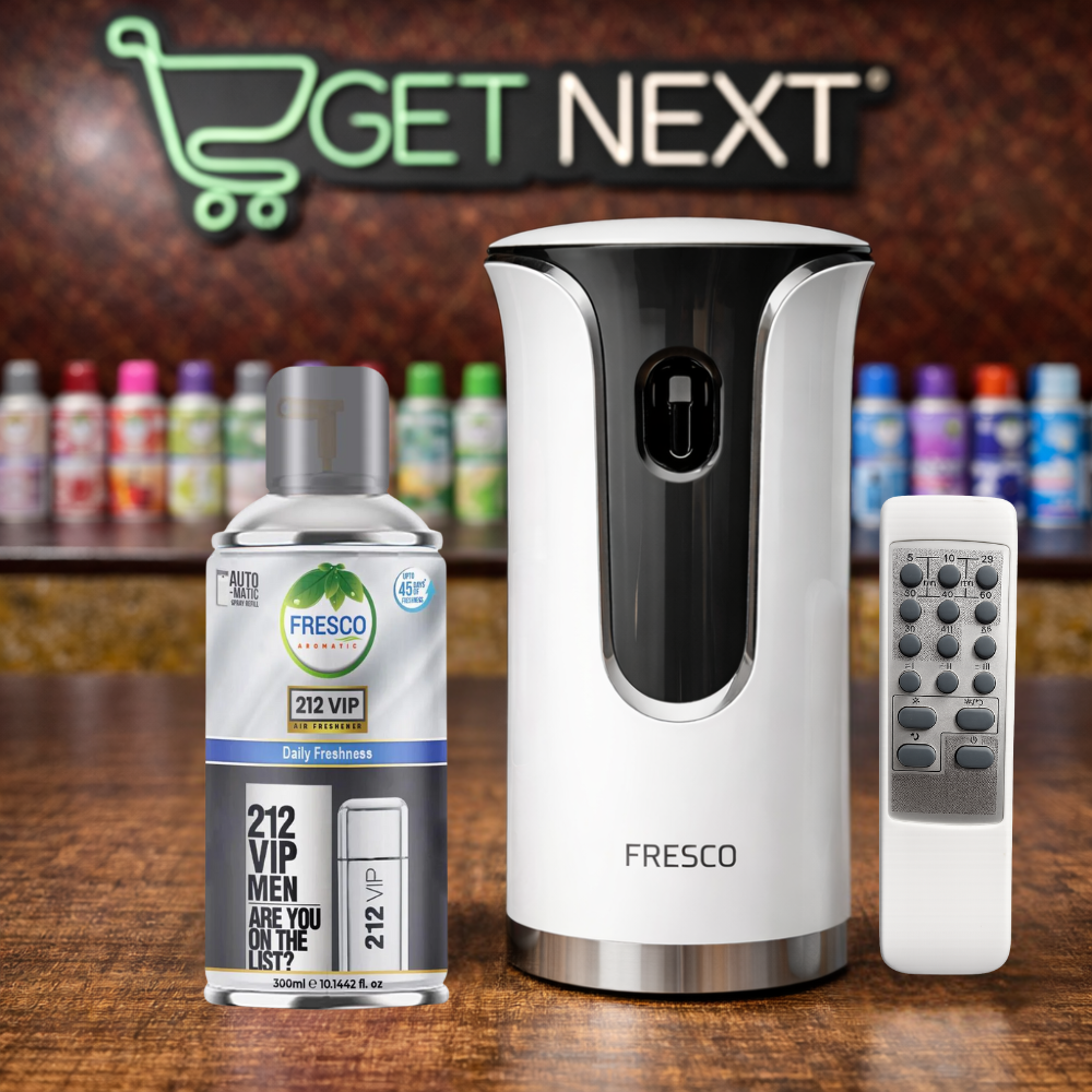 Fresco Premium Remote Control Automatic Air Freshener Dispenser with Free Air Freshener & Batteries