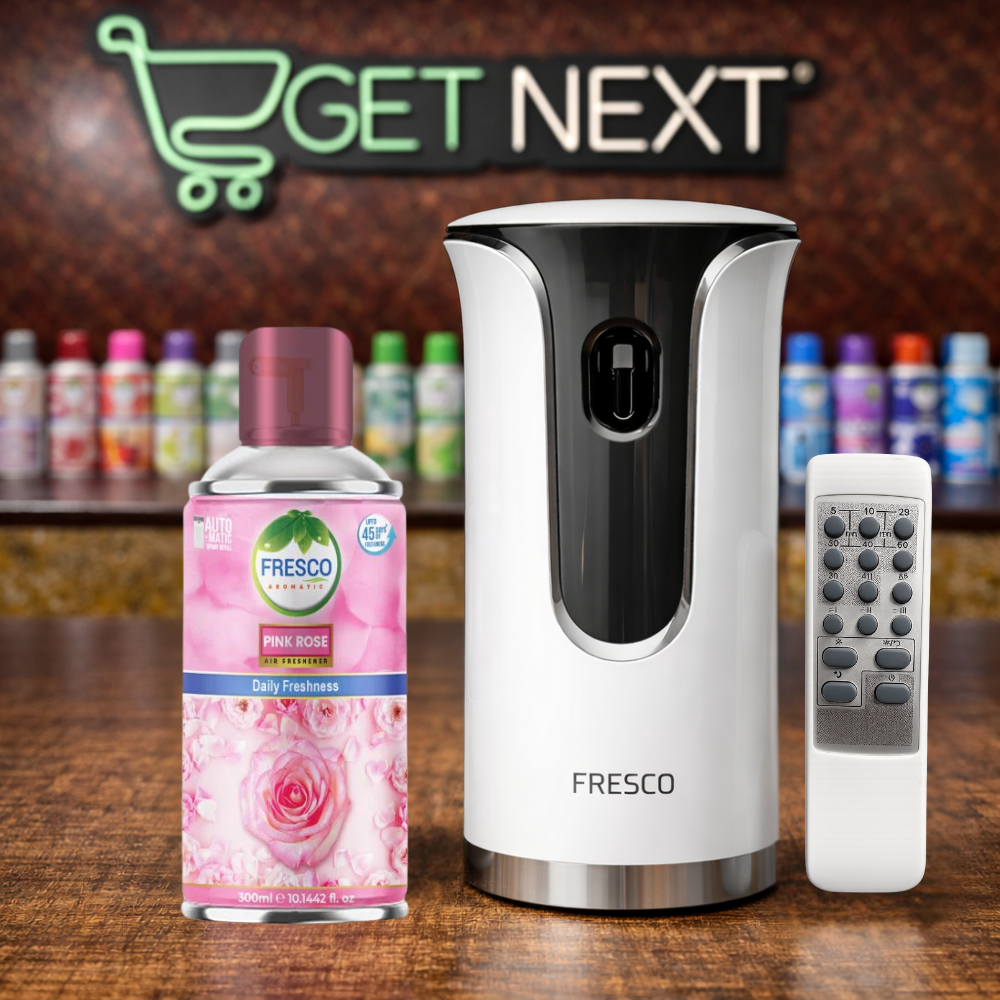 Fresco Premium Remote Control Automatic Air Freshener Dispenser with Free Air Freshener & Batteries