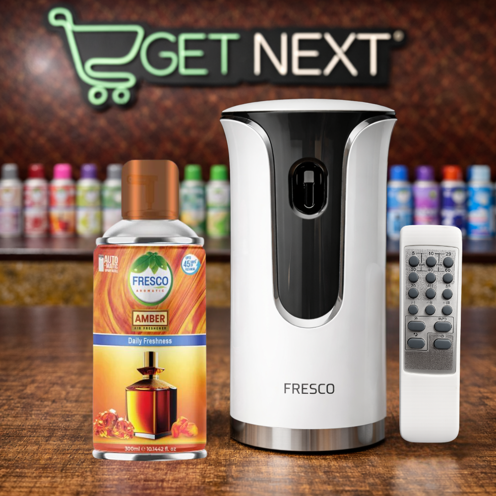 Fresco Premium Remote Control Automatic Air Freshener Dispenser with Free Air Freshener & Batteries