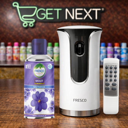 Fresco Premium Remote Control Automatic Air Freshener Dispenser with Free Air Freshener & Batteries