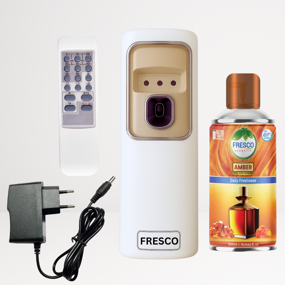 2 in 1 Automatic Remote Control Air Freshener Dispenser with Adopter plug and play