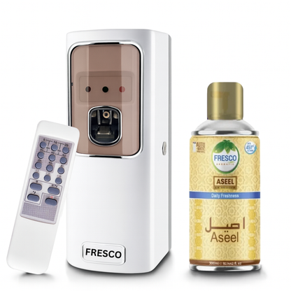 Fresco Remote Control  Air Freshener Dispenser with Free Fresco and Cells