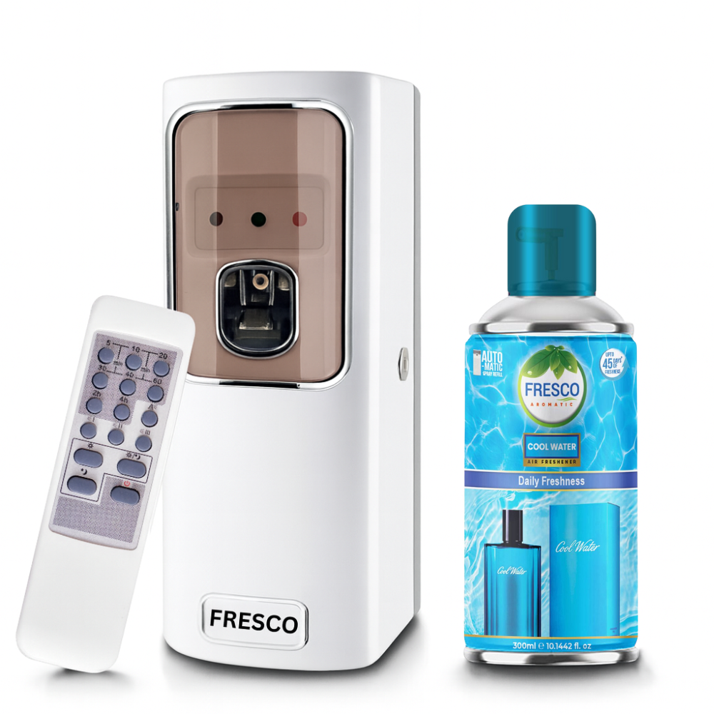 Fresco Remote Control  Air Freshener Dispenser with Free Fresco and Cells