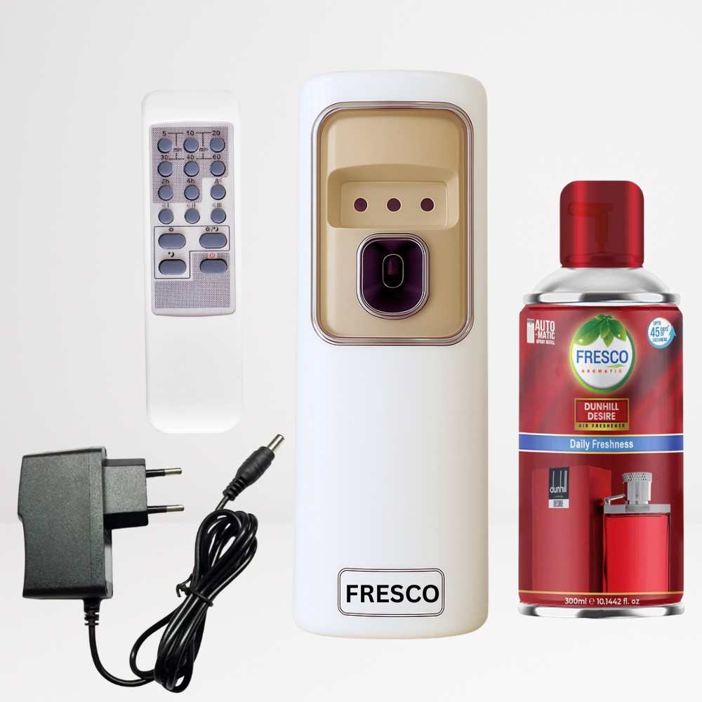 2 in 1 Automatic Remote Control Air Freshener Dispenser with Adopter plug and play