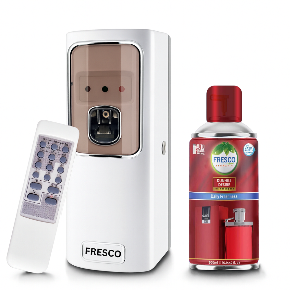 Remote Control  Air Freshener Dispenser with Free Fresco and Cells