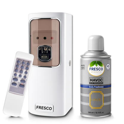 Fresco Remote Control  Air Freshener Dispenser with Free Fresco and Cells