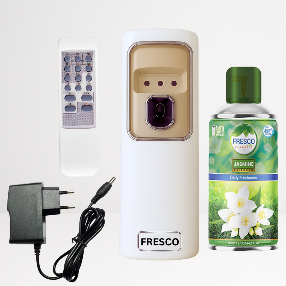 2 in 1 Automatic Remote Control Air Freshener Dispenser with Adopter plug and play