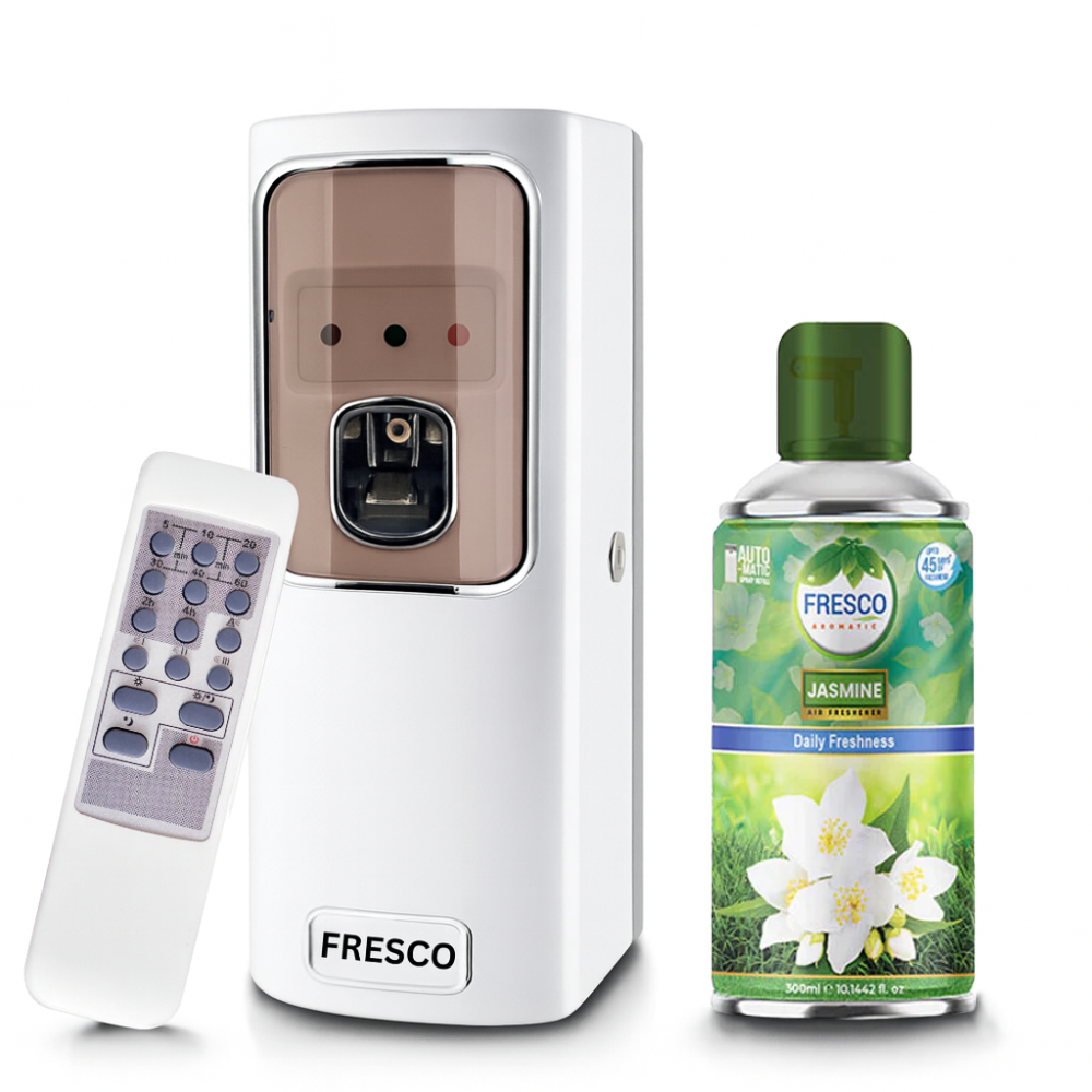 Fresco Remote Control  Air Freshener Dispenser with Free Fresco and Cells
