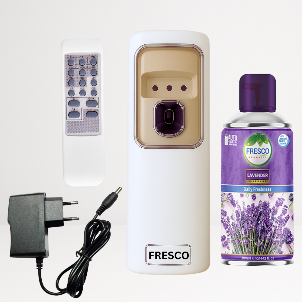 2 in 1 Automatic Remote Control Air Freshener Dispenser with Adopter plug and play