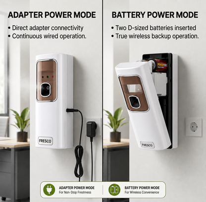 Fresco Electric Automatic Air Freshener Dispenser with Adopter plug and play