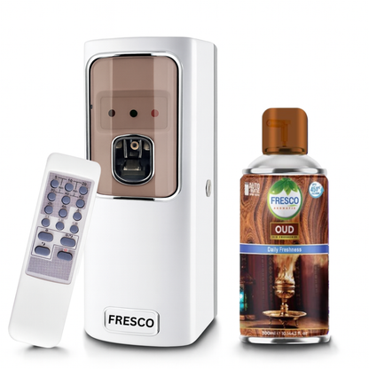 Fresco Remote Control  Air Freshener Dispenser with Free Fresco and Cells