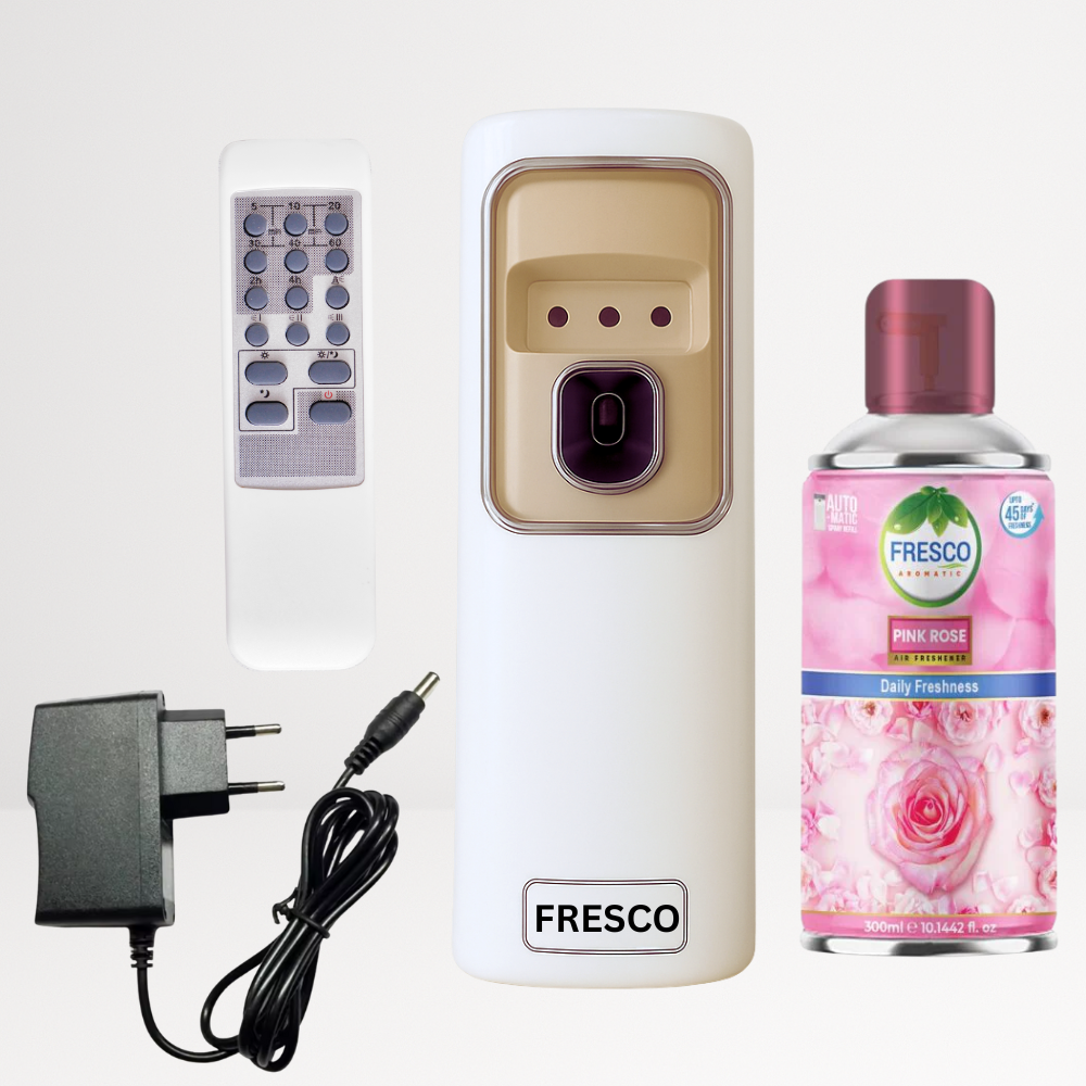 2 in 1 Automatic Remote Control Air Freshener Dispenser with Adopter plug and play
