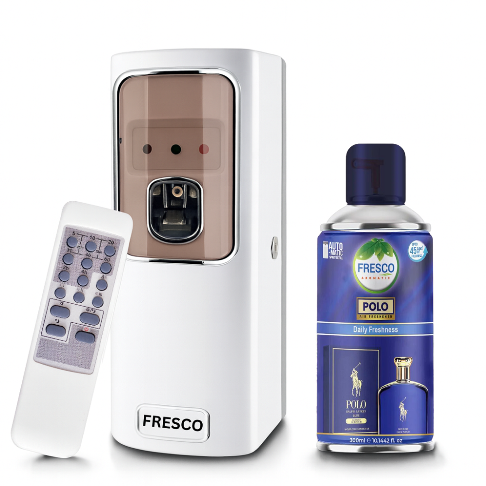 Fresco Remote Control  Air Freshener Dispenser with Free Fresco and Cells
