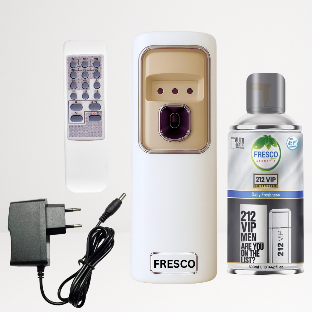 2 in 1 Automatic Remote Control Air Freshener Dispenser with Adopter plug and play