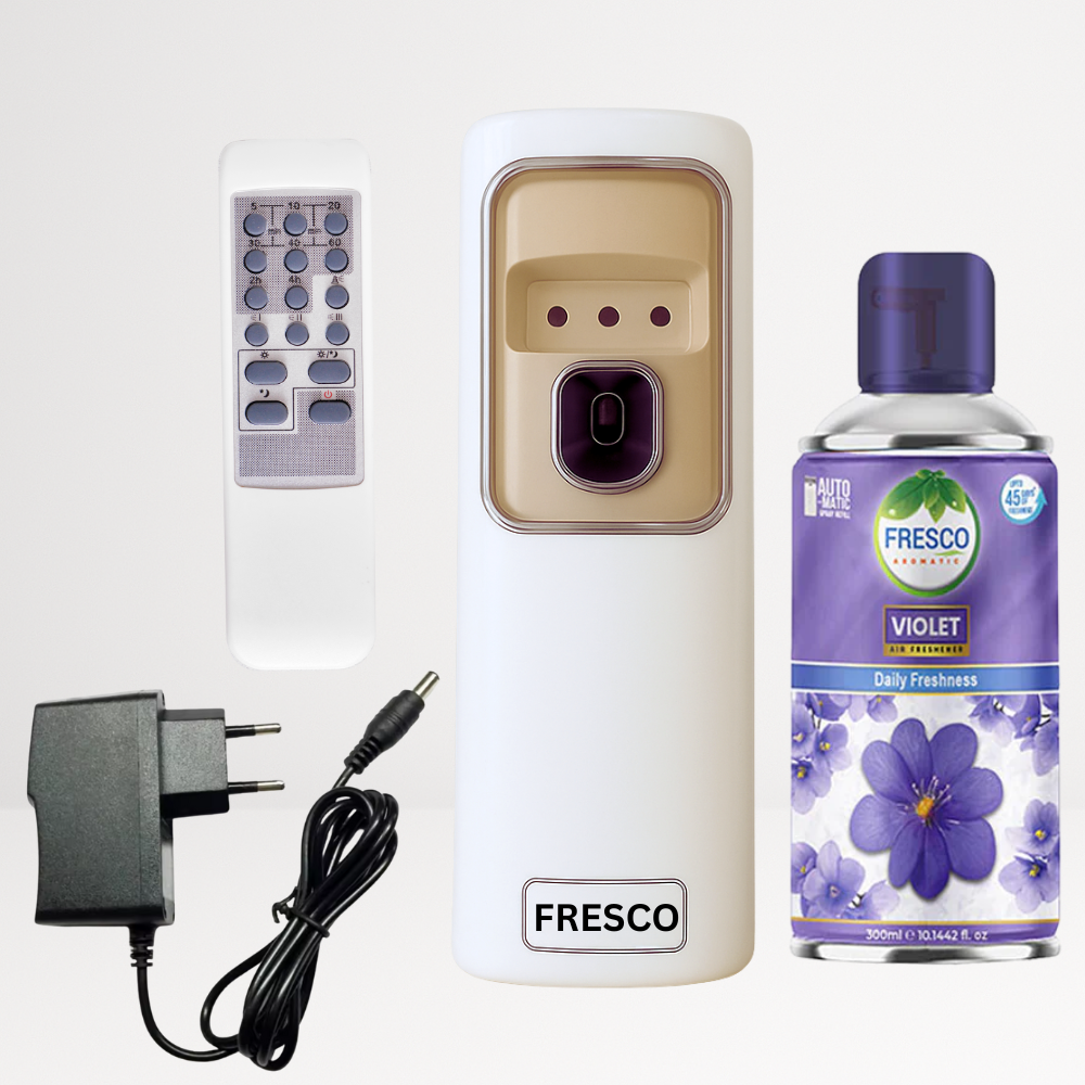 2 in 1 Automatic Remote Control Air Freshener Dispenser with Adopter plug and play