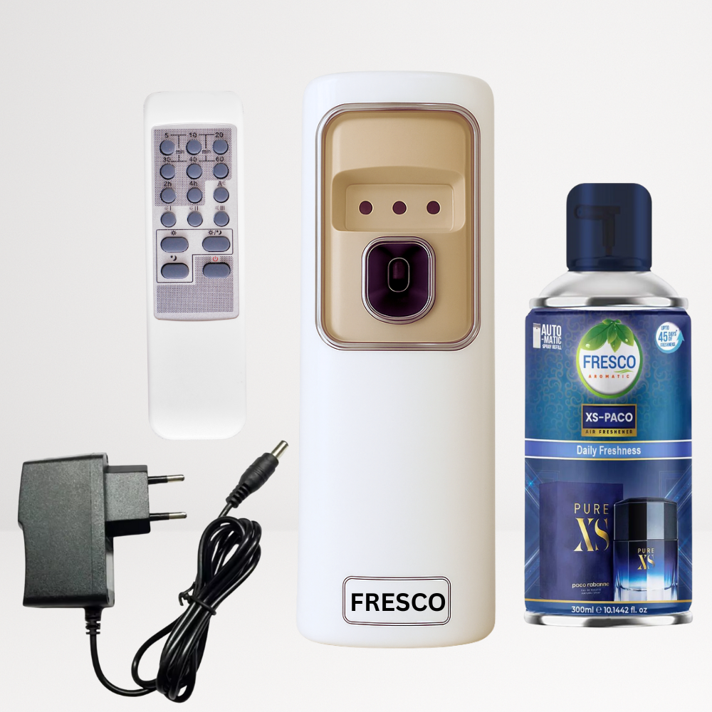 2 in 1 Automatic Remote Control Air Freshener Dispenser with Adopter plug and play